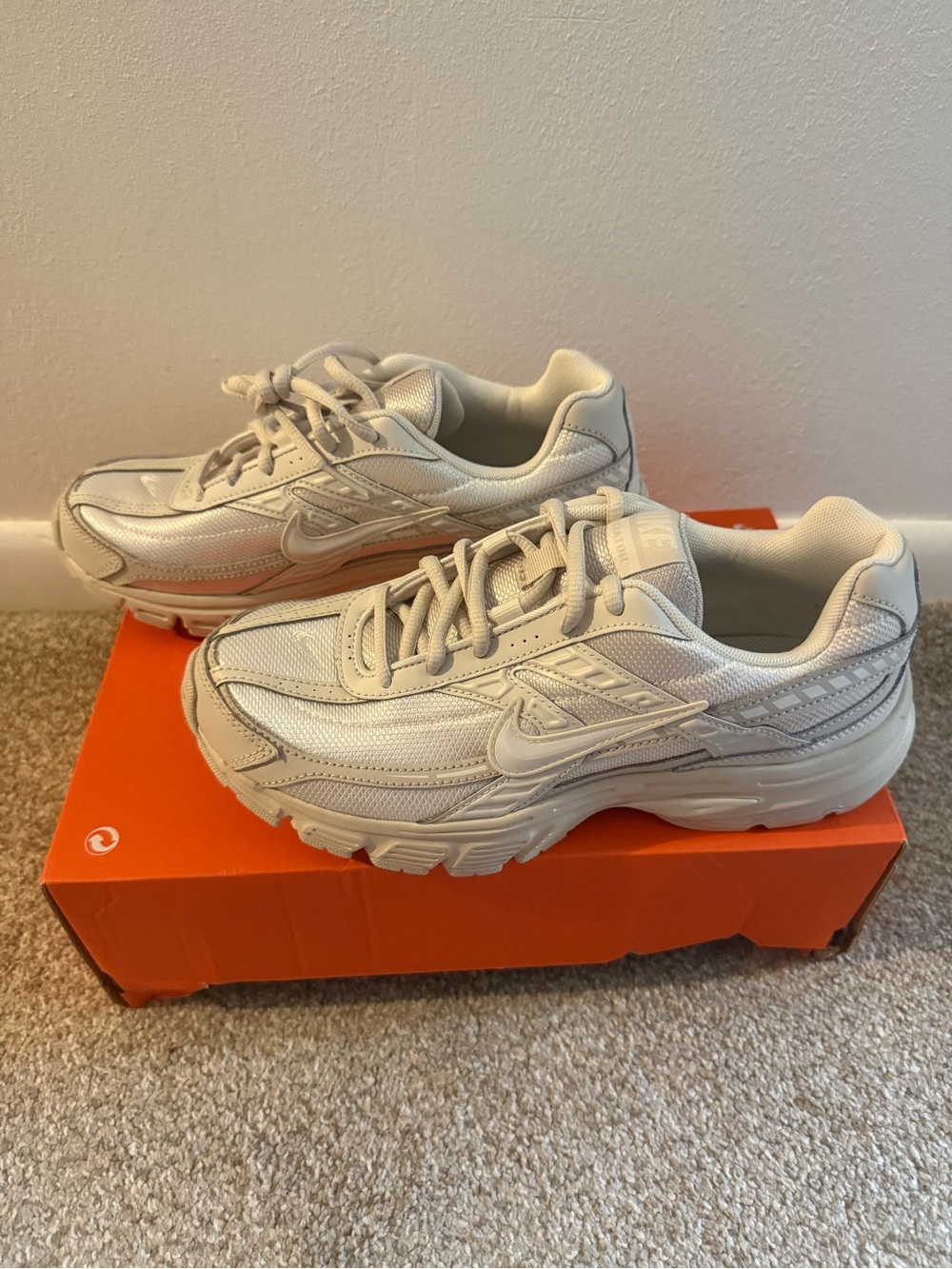 Nike Women’s Initiator Cream/White Athletic Sneakers